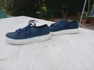 Sneakers Dr. Martens blu pelle