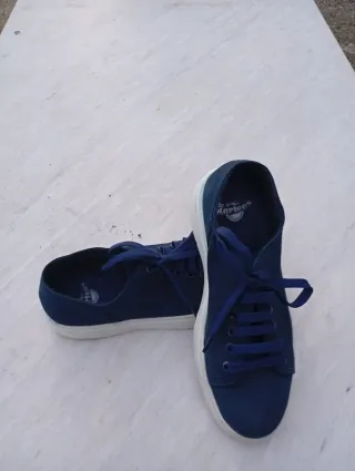 Sneakers Dr. Martens blu pelle