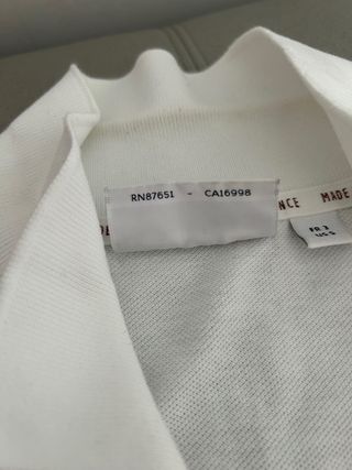 Polo Lacoste Blanco Hombre