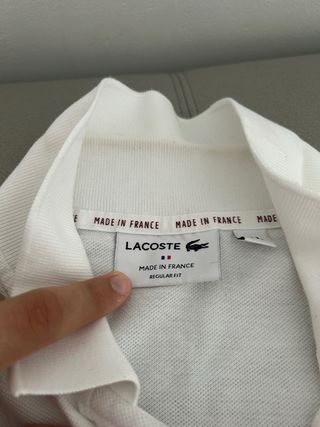 Polo Lacoste Blanco Hombre