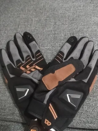 Guantes WEST BIKING Moto/Bici Negro/Marrón