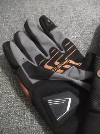 Guantes WEST BIKING Moto/Bici Negro/Marrón