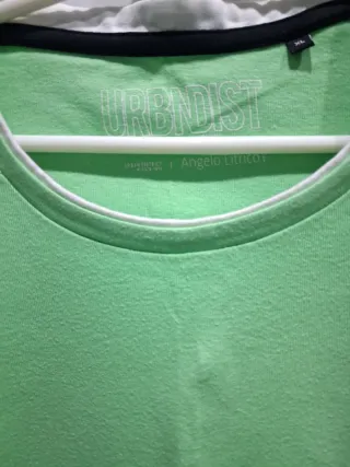 Camiseta verde hombre Urban District De algodón.