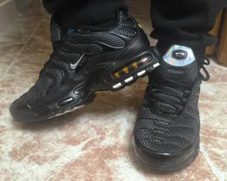Zapatillas Nike TN Air Max Negras Plata