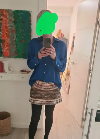 Falda Zara Étnica Talla M