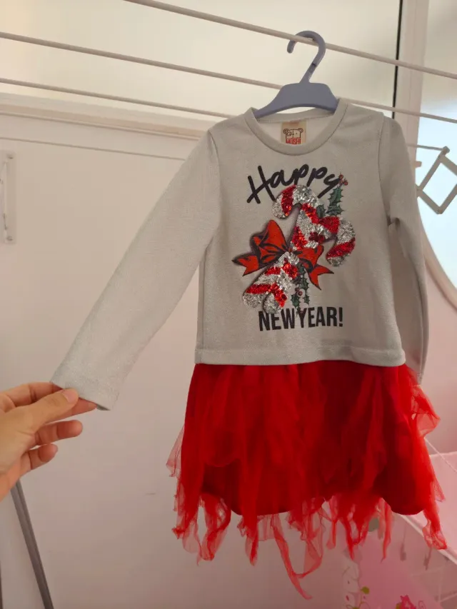 Vestido niña fin de año lentejuelas