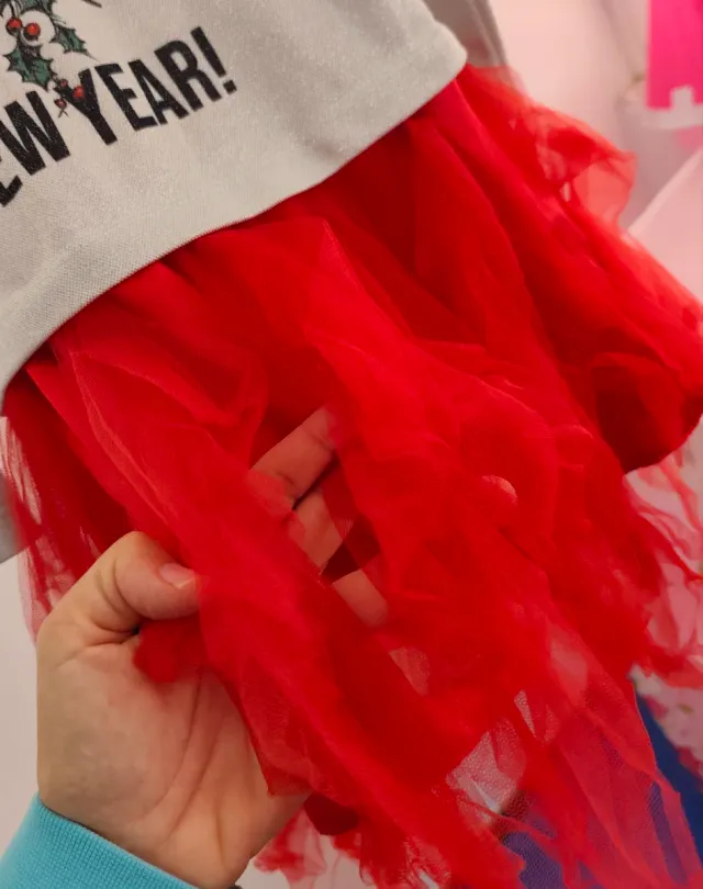 Vestido niña fin de año lentejuelas