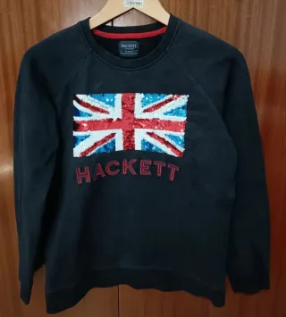 Sudadera Hackett Union Jack Lentejuelas Talla S