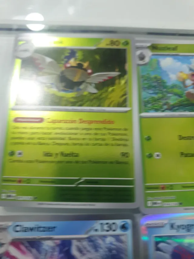 6 Cartas Pokémon: Kyogre, Clawitzer, Ninjask
