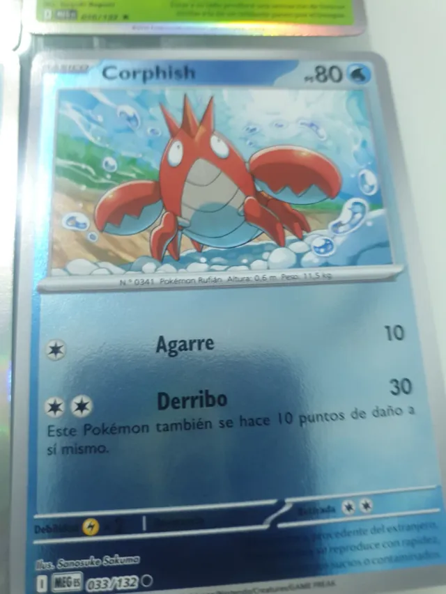 6 Cartas Pokémon: Kyogre, Clawitzer, Ninjask