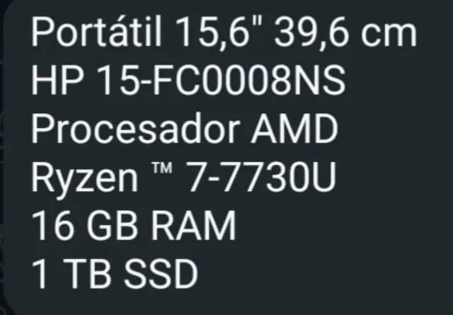 Ordenador portátil HP Plata y Negro