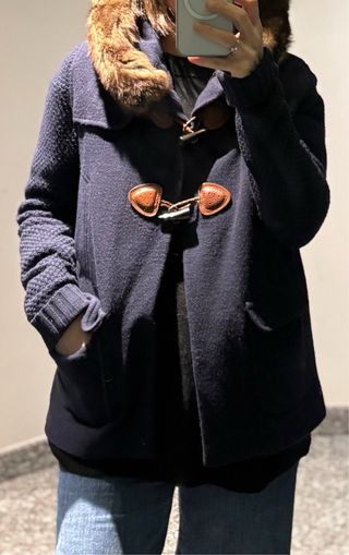 Cazadora lana Massimo Dutti azul S