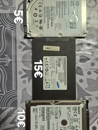 Lote 3 Discos Duros SSD y HDD