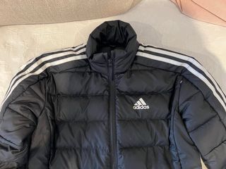 Chaqueta Adidas Negra con Rayas Blancas