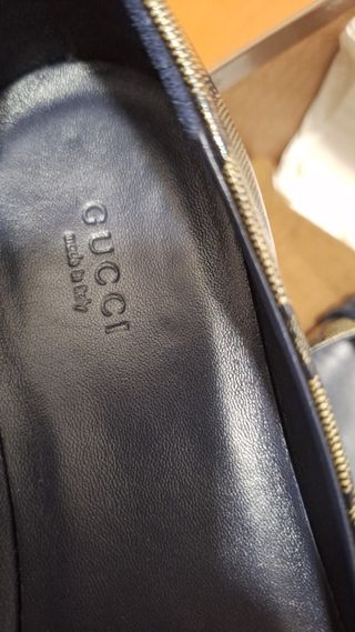 Ballerine Gucci donna beige/blu