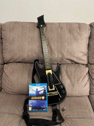 Guitarra Wii U + Juego Guitar Hero Live