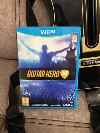 Guitarra Wii U + Juego Guitar Hero Live