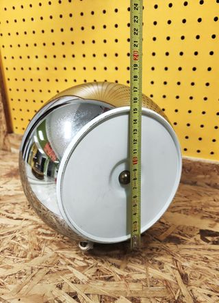 Lampada da tavolo sfera cromata vintage