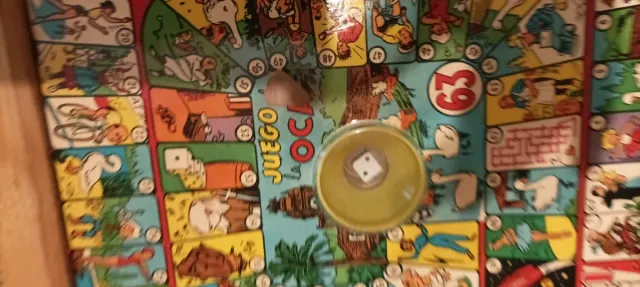 Juego de mesa La oca y parchís muy antiguo