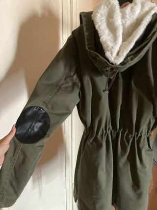 Giubbotto donna verde con cappuccio