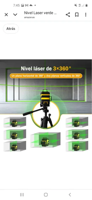 Nivel Láser iKOWUK Verde