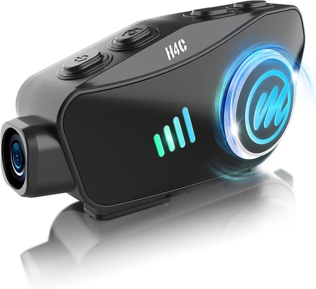 Moman H4C Cámara Moto Auriculares