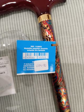 Bastón muletilla plegable