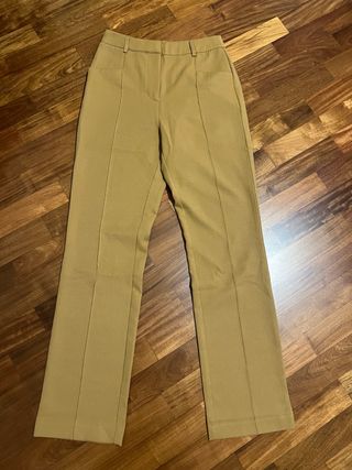 Pantaloni donna eleganti senape