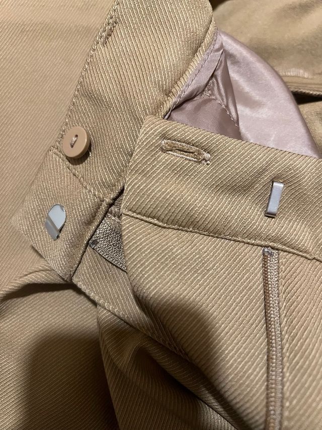 Pantaloni donna eleganti senape