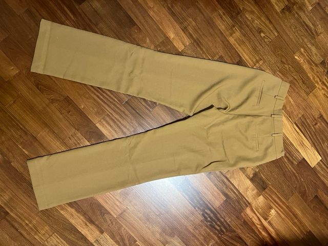 Pantaloni donna eleganti senape