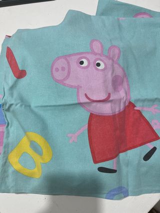 Set Lenzuola Peppa Pig Azzurro Rosa
