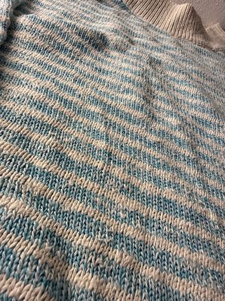 Jersey Oversize Rayas Azul y Blanco