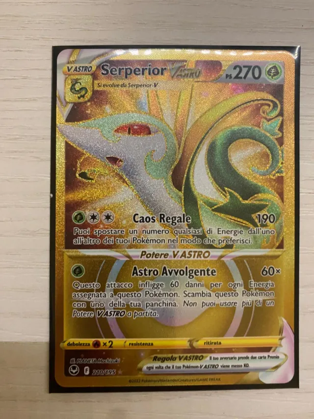 Serperior VASTRO Gold Carta Pokémon
