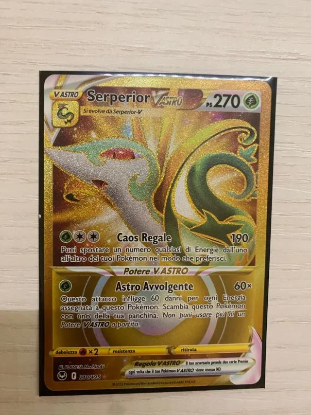 Serperior VASTRO Gold Carta Pokémon