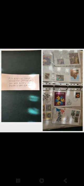 Buste francobolli filatelia Italia