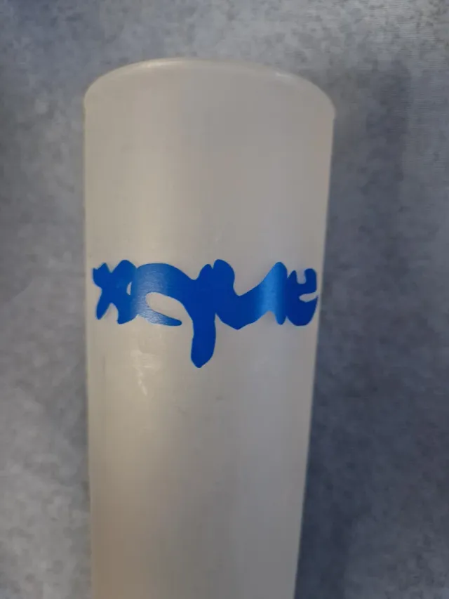 Vaso XQUE logo azul