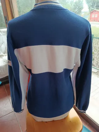 Sudadera Reebok Vintage Azul y Blanca mujer