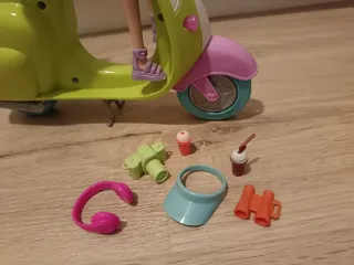 Muñeca Barbie con Moto