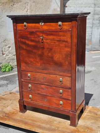 Secretaire Scrittoio antico Impero restaurato