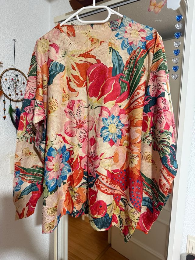 Jersey fino estampado floral