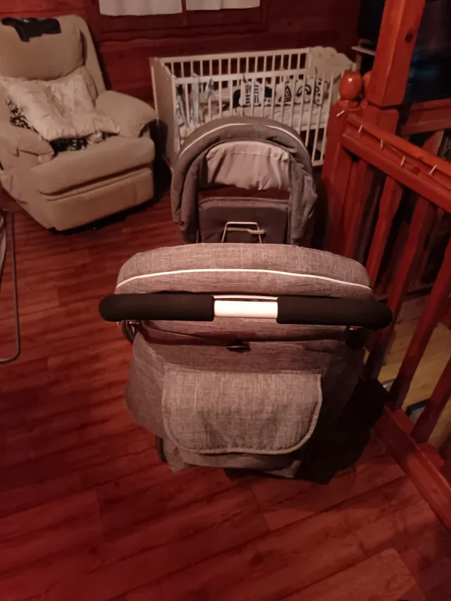 Carrito Gemelar Chic4Baby Gris