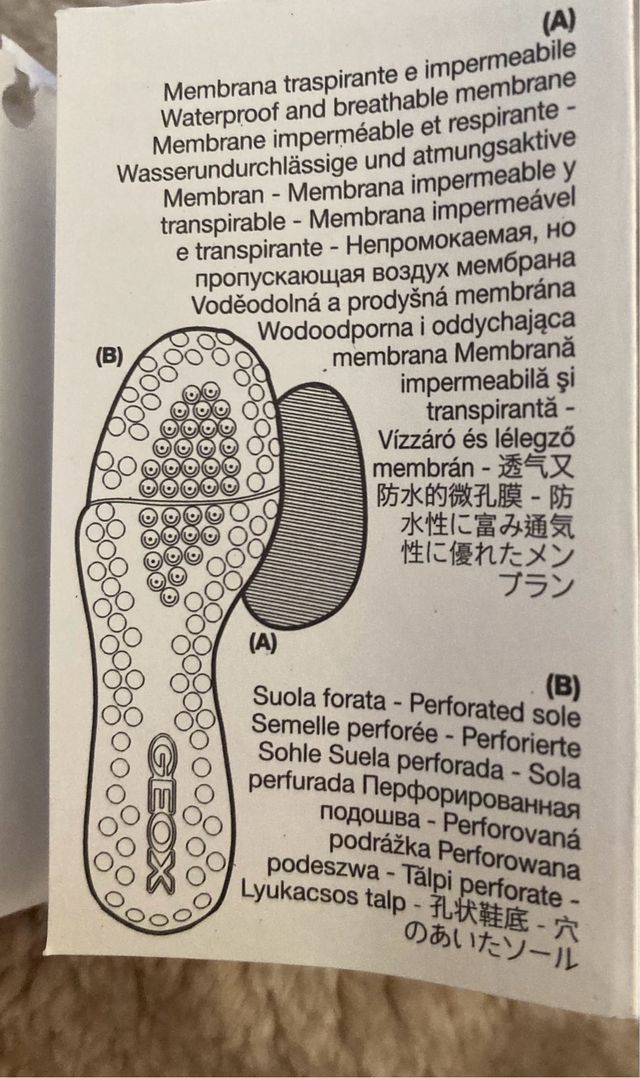 Botines Geox de piel, sin estrenar - Talla 37
