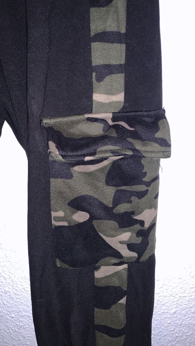 Pantalón cargo militar negro