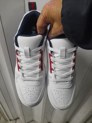 Scarpe Jon Way N43 Bianco Rosso