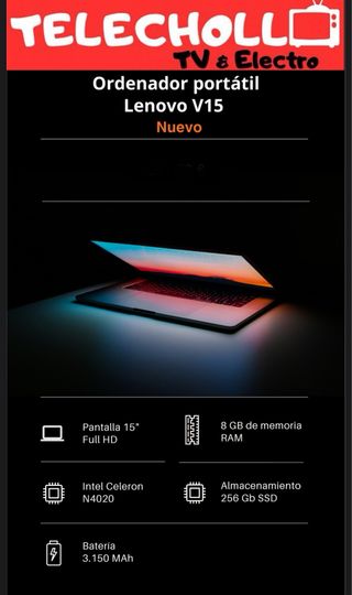 Lenovo V15 Celeron 8/256GB SSD W11H