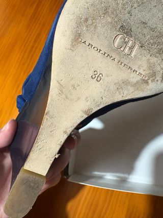 Sandalia CH Azul y Dorada