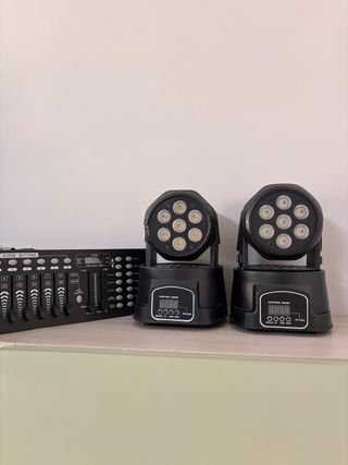 Luci mobili LED + centralina DMX