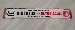 Sciarpa Juventus vs Olympiacos 27/09/2017