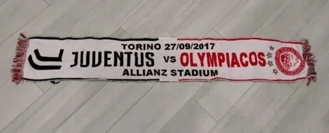Sciarpa Juventus vs Olympiacos 27/09/2017