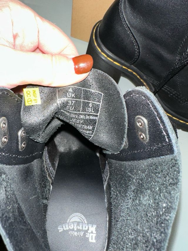 Botas Dr. Martens Jesy tacón negras talla 37